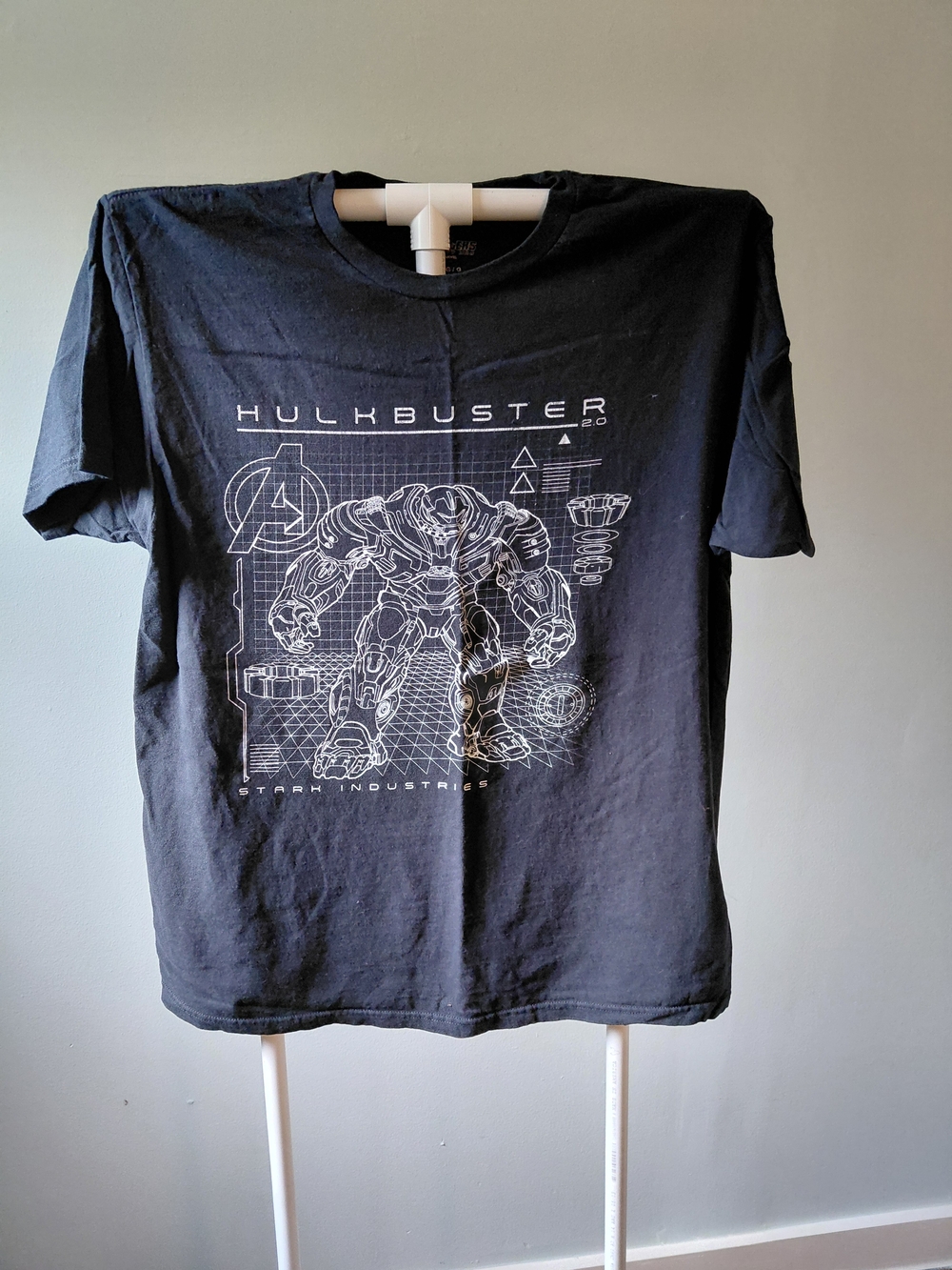 Marvel Hulkbuster Schematic Tee - Black & White